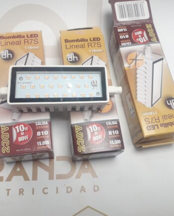 Bombilla Lineal J118 Led 10w Luz cálida 3,2k