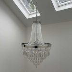 PALACE - Lámpara cromo y cristales exclusiva con 22 luces g9 Led con mando a distancia