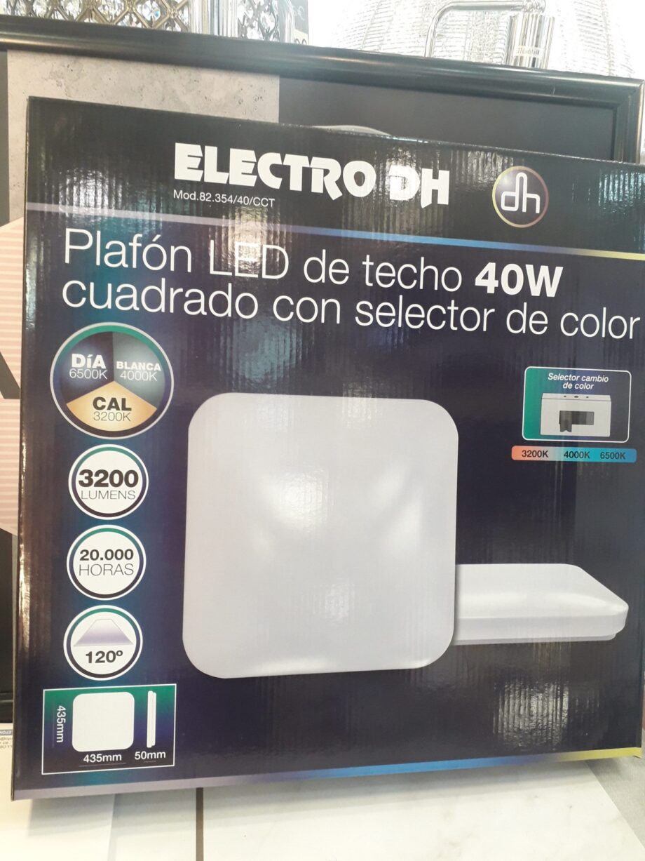 Plafón cuadrado Led 82.352/CCT Electro Dh.