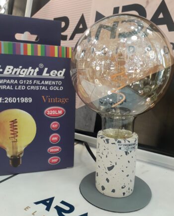 Bombilla Led globo G125 4w espiral 2k 2601989  F Bright.