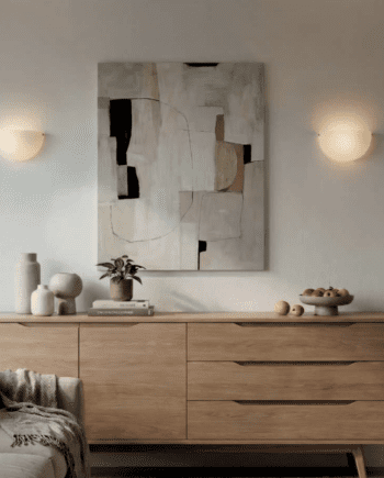 Aplique de pared DINA de cristal opal para bombilla E27 Acb Iluminación.