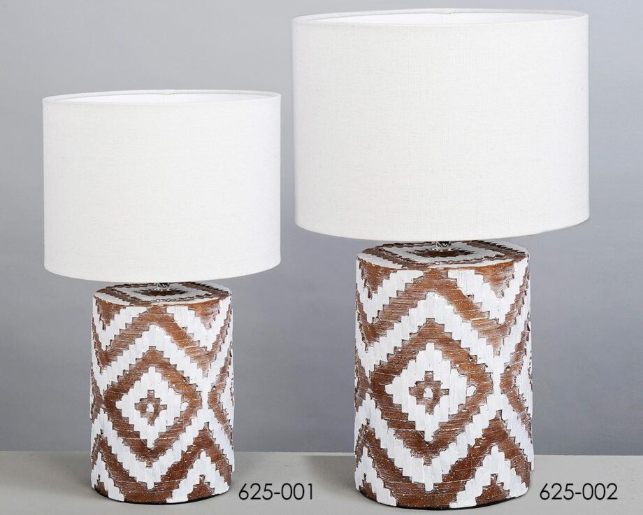 Sobremesa OAXACA madera y pantalla 46m altura 625-001 BELDA. STOCK EN TIENDA