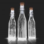 Tapón Led recargable a USB para botellas luz blanca
