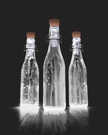 Tapón Led recargable a USB para botellas luz blanca