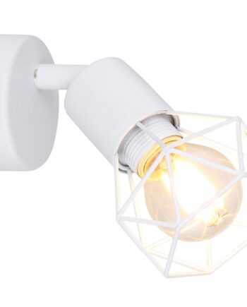 Foco geométrico en E14 Xara Blanco 54802S-1 Globo Lighting. STOCK DISPONIBLE EN TIENDA