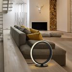 Lámpara RING sobremesa redonda 11W Led negro
