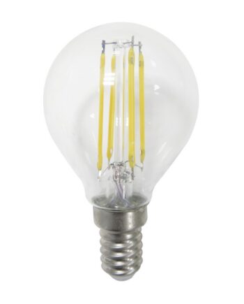 Bombilla LED esférica filamento E14 4w 2.7k transparente 2602980 F Bright STOCK DISPONIBLE EN TIENDA