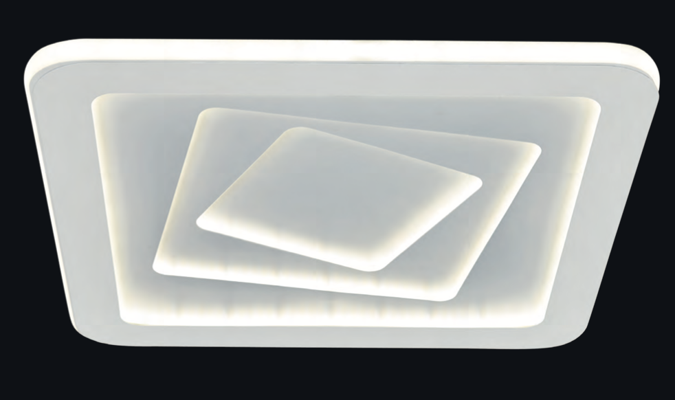 Plafón Led Fantasy 160W con mando distancia Blanco Cuadrado 6010 Il.lumino.
