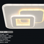 Plafón Led FANTASY 116w Led mando distancia Blanco y metacrilato