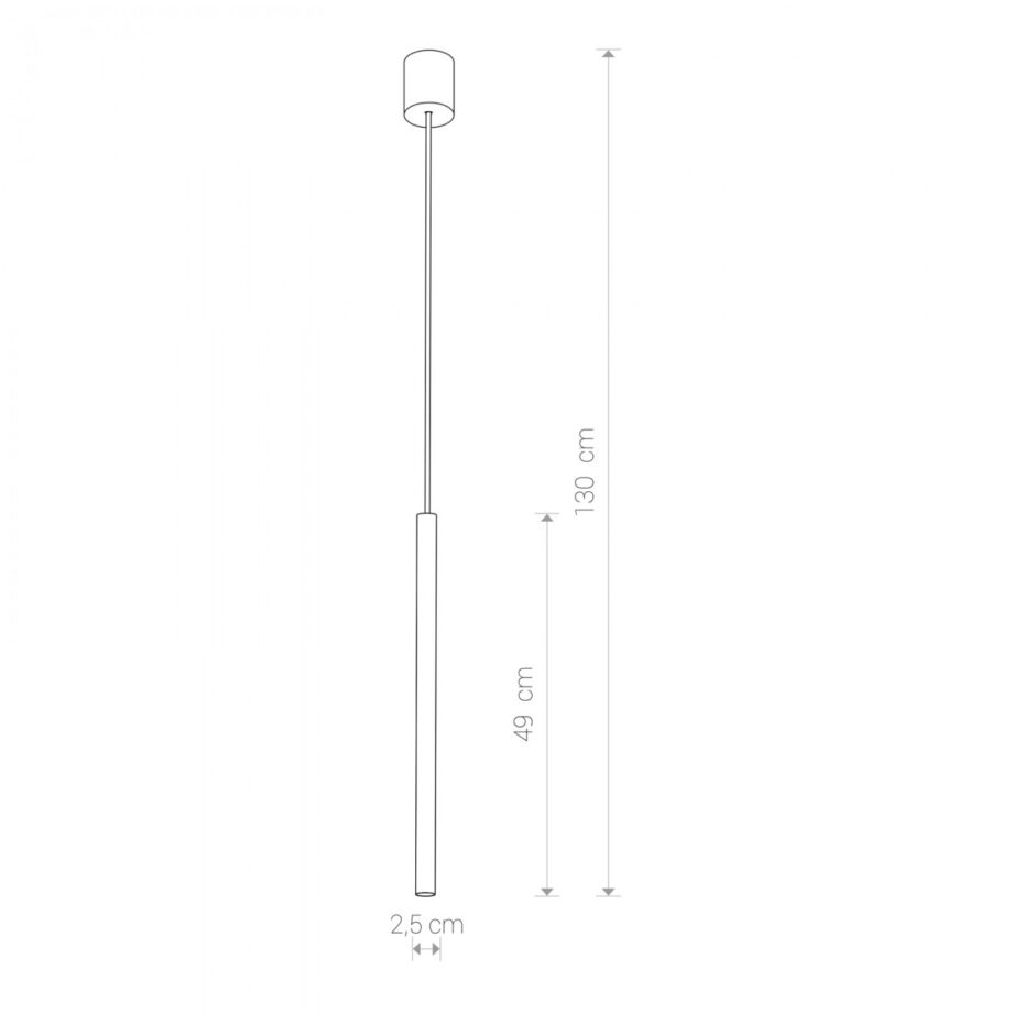 LASER: Colgante individual Blanco cilindro para G9, 49cm, 8796 Nowodvorski. STOCK  EN TIENDA