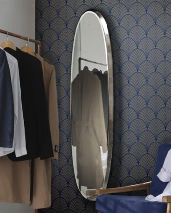 Espejo vestidor oval con marco en Pan de Plata ARIES