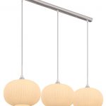 Lámpara en línea HING cristal 3 luces 15834-3 Globo Lighting. STOCK DISPONIBLE EN TIENDA