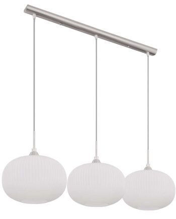 Lámpara en línea HING cristal 3 luces 15834-3 Globo Lighting. STOCK DISPONIBLE EN TIENDA