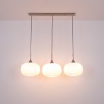 Lámpara en línea HING cristal 3 luces 15834-3 Globo Lighting. STOCK DISPONIBLE EN TIENDA