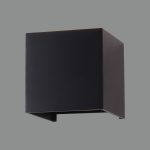 KENDO: Aplique de pared  Led negro con Ip54, 2 x 6w  A20321 Acb Iluminación.