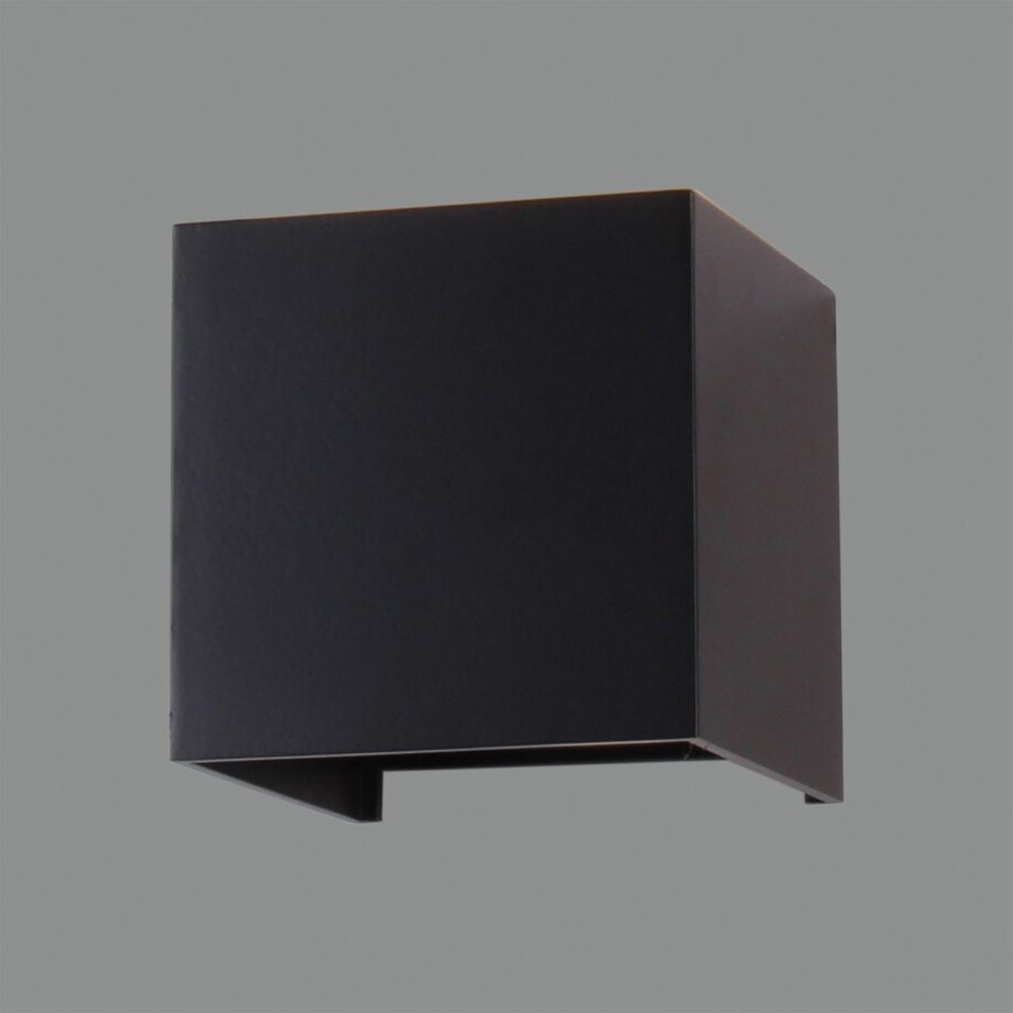 KENDO: Aplique de pared  Led negro con Ip54, 2 x 6w  A20321 Acb Iluminación.