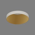 Aro empotrable EINAR oro técnico con filo blanco para bombilla gu10 3558/8 Acb Iluminación.