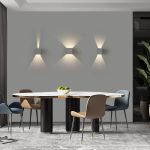 KENDO: Aplique de pared Led blanco Ip54 2 x 6w  A20321 Acb Iluminación.