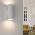 Aplique de pared ZOOM blanco para dos bombillas gu10
