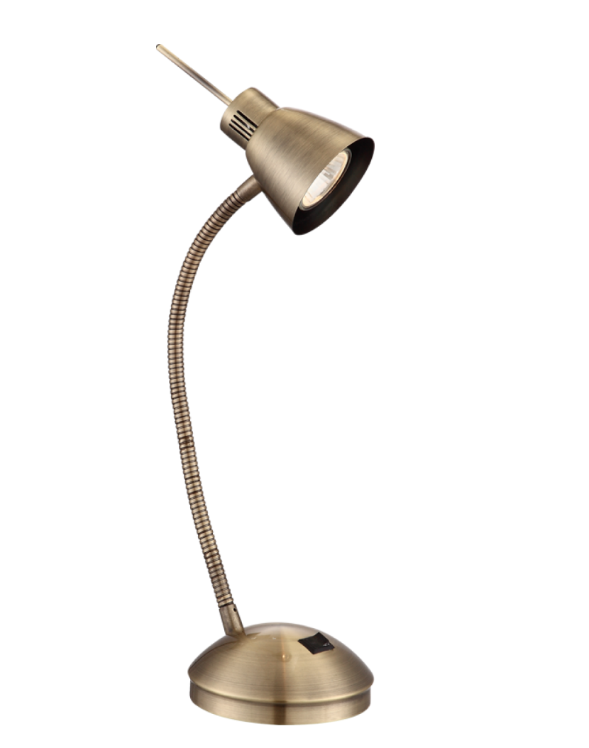 Flexo NUOVA sobremesa bronce con bombilla gu10 Led