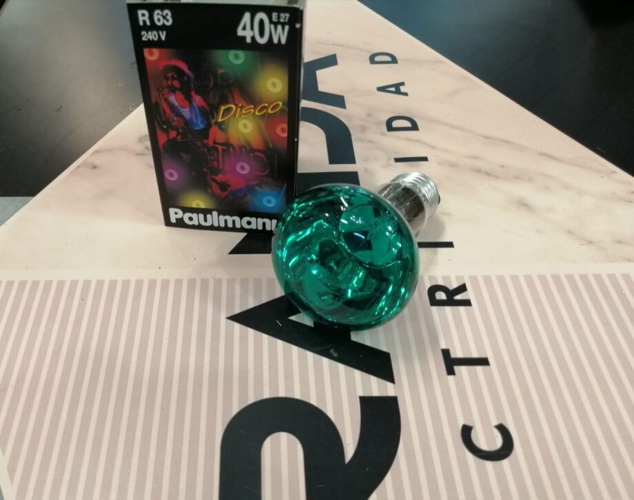 Bombilla Reflectora R63 color verde incandescente 40W 23043 Paulmann DISPONIBLE EN TIENDA