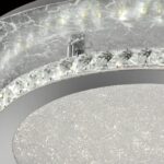 SOLARIS: Plafón en pan de plata 18w Led, tres posiciones de alumbrado, Acontract-Luz 1128P, luz neutra 4K. 42cm. STOCK EN TIENDA