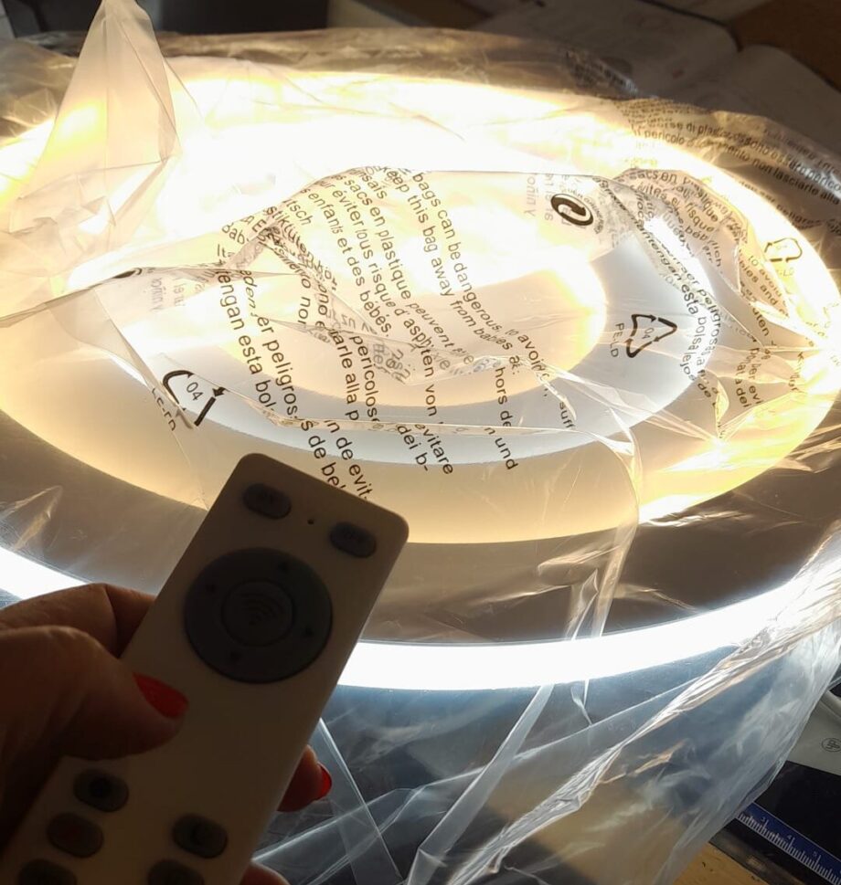 Plafón Led Fantasy 132W con mando distancia Blanco Redondo 6012  Il.lumino