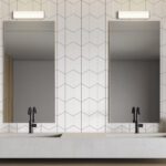ALDO: Aplique cristal opal blanco con cromo con 18W Led en luz cálida 3k o neutra 4k con interruptor de selección, Ip44, A3432170C Acb Iluminación. 53cm.