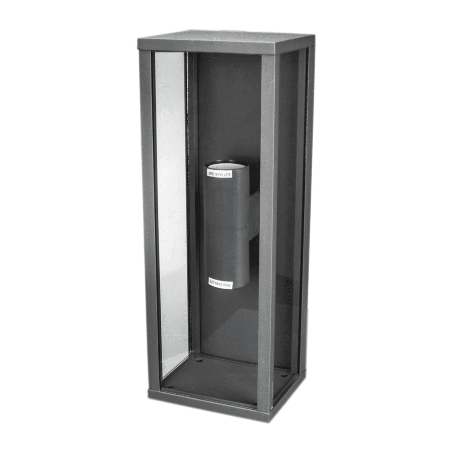 CANDELA 2 - Aplique de exterior con cristal para dos bombillas E27