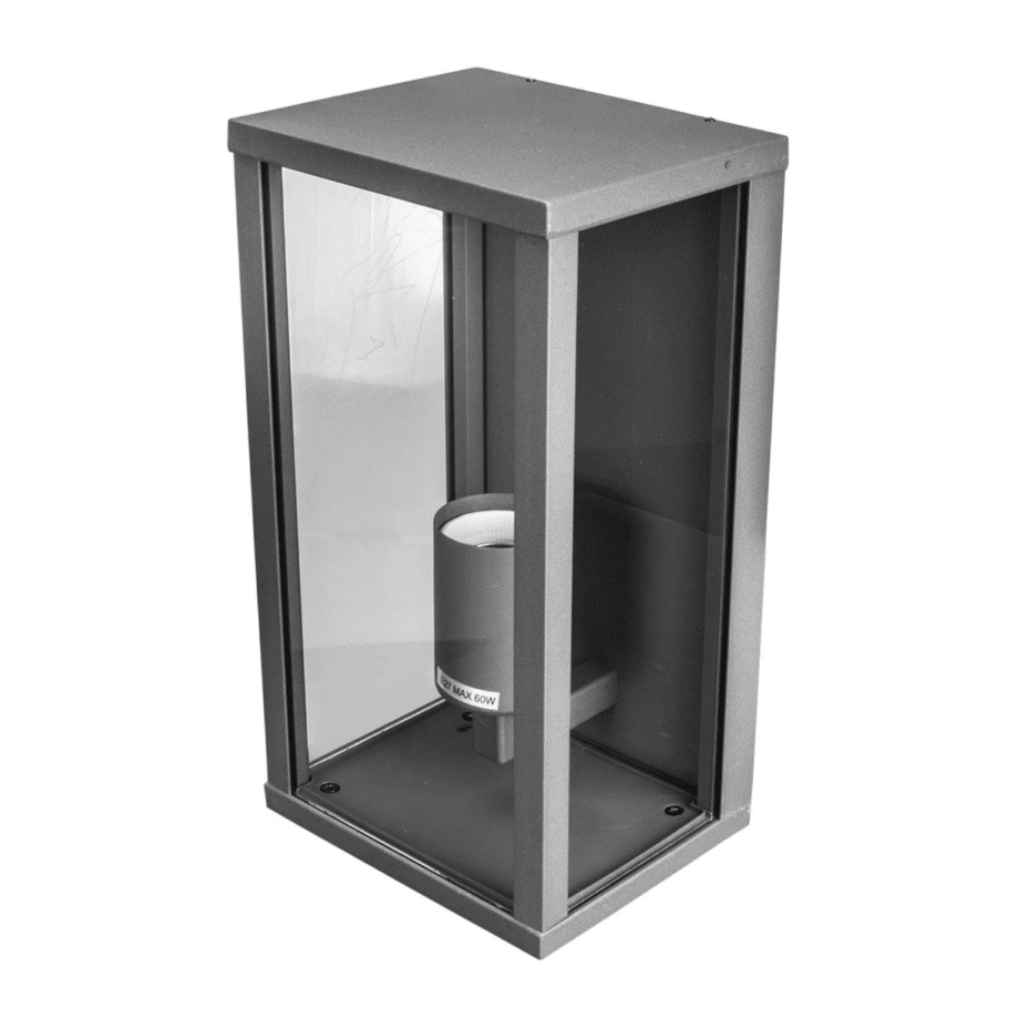 CANDELA 1 - Aplique de exterior con cristal para bombilla E27