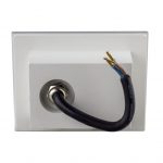 Aplique empotrable / Ilumina escalones Led blanco aluminio y cristal templado 3w 3k STEP Acontract