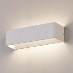 ICON: Aplique diseño blanco texturado con 21w Led en 3000k  Acb Iluminación