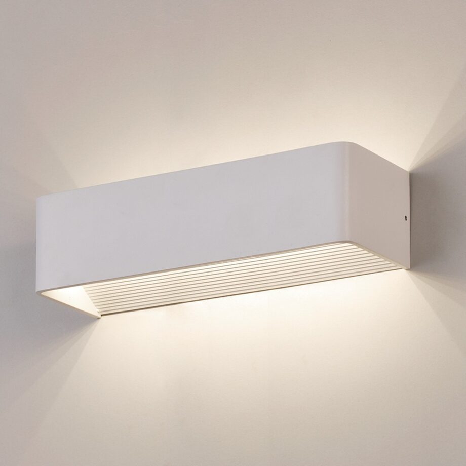 ICON: Aplique diseño blanco texturado con 21w Led en 3000k  Acb Iluminación