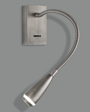 CLIK: Aplique níquel satinado con Lector y con interruptor A167361U  Acb Iluminación.