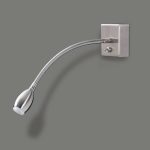 FLEX: Aplique níquel satinado con Lector y con interruptor A167361NMS  Acb Iluminación.