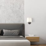 STILO: Aplique pared negro con pantalla redonda A8202080N Acb Iluminación 1 x E27.
