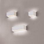ICON: Aplique diseño blanco texturado con 8,5w Led en 3000k  Acb Iluminación