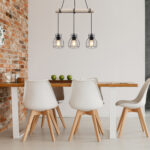 MINA: Lámpara con madera y negra con 3 luces de rejilla para 3 bombillas E27, 15326-3H Globo Lighting. STOCK DISPONIBLE EN TIENDA