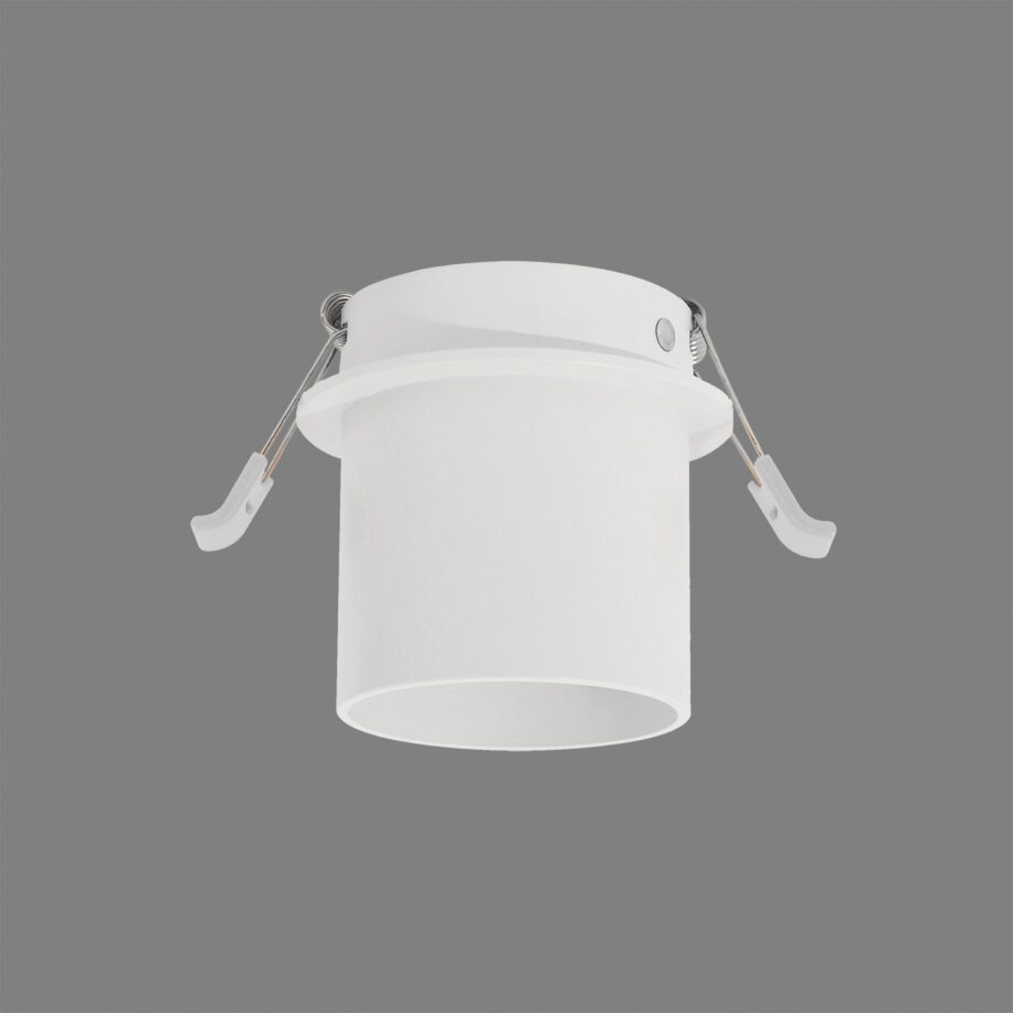 ZOOM: Foco blanco empotrable de techo para bombilla Led gu10, diseño cilindro E37641B Acb Iluminación.
