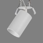 ZOOM: Foco blanco empotrable de techo orientable para bombilla gu10 Led, E37640B Acb Iluminación.