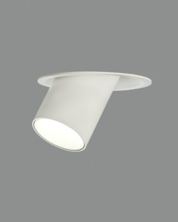 GINA: Foco empotrable de techo orientable, para gu10 blanco E3874080B Acb Iluminación.