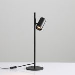 GINA: Sobremesa de foco orientable para bombilla Led gu10 negro S3874080N Acb Iluminación.