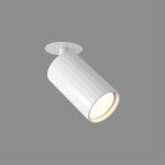 MODRIAN: Foco de base empotrable de techo para bombilla gu10 blanco, cilindro  E3951080B Acb Iluminación.