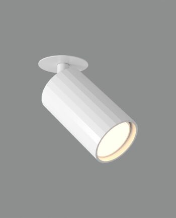 MODRIAN: Foco de base empotrable de techo para bombilla gu10 blanco, cilindro  E3951080B Acb Iluminación.