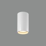 MODRIAN: Cilindro blanco foco de techo para bombilla gu10 Led, P3951080B Acb Iluminación. 10 x 5,6 cm.