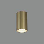 MODRIAN: Cilindro de superficie Oro técnico, Foco de techo para bombilla gu10 Led, P3951080O Acb Iluminación. 10 x 5,6 cm. STOCK DISPONIBLE EN TIENDA