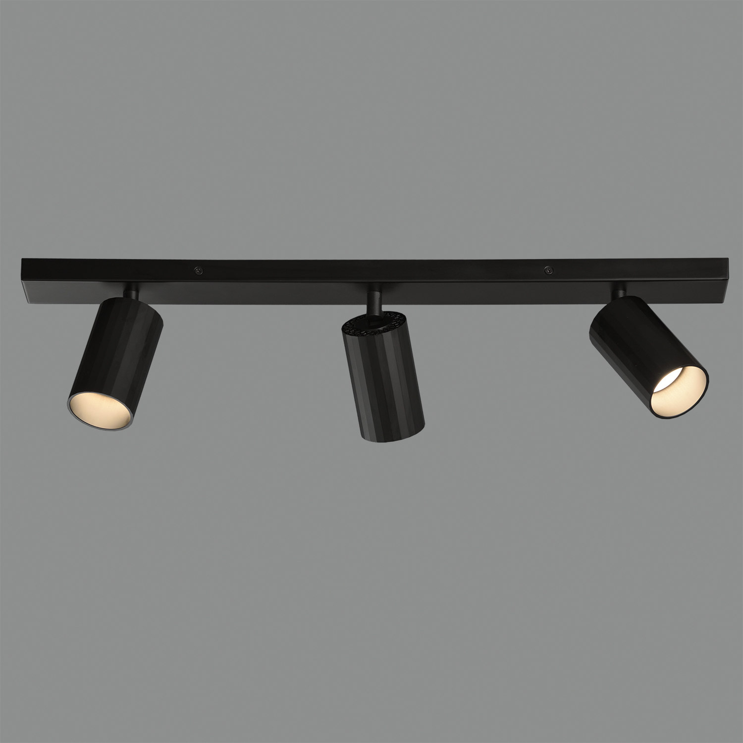 MODRIAN: Regleta negra rectangular de 3 focos orientables para bombillas  gu10 Led, P3951380N Acb Iluminación, 60cm. - Electricidad Aranda  Iluminación - Lámparas y Deco en Almería -Tienda online