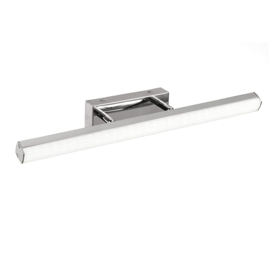 Aplique cromo 12W Led alumbracuadros basculante, en luz neutra 4k, 138 Acontract. Ip44.