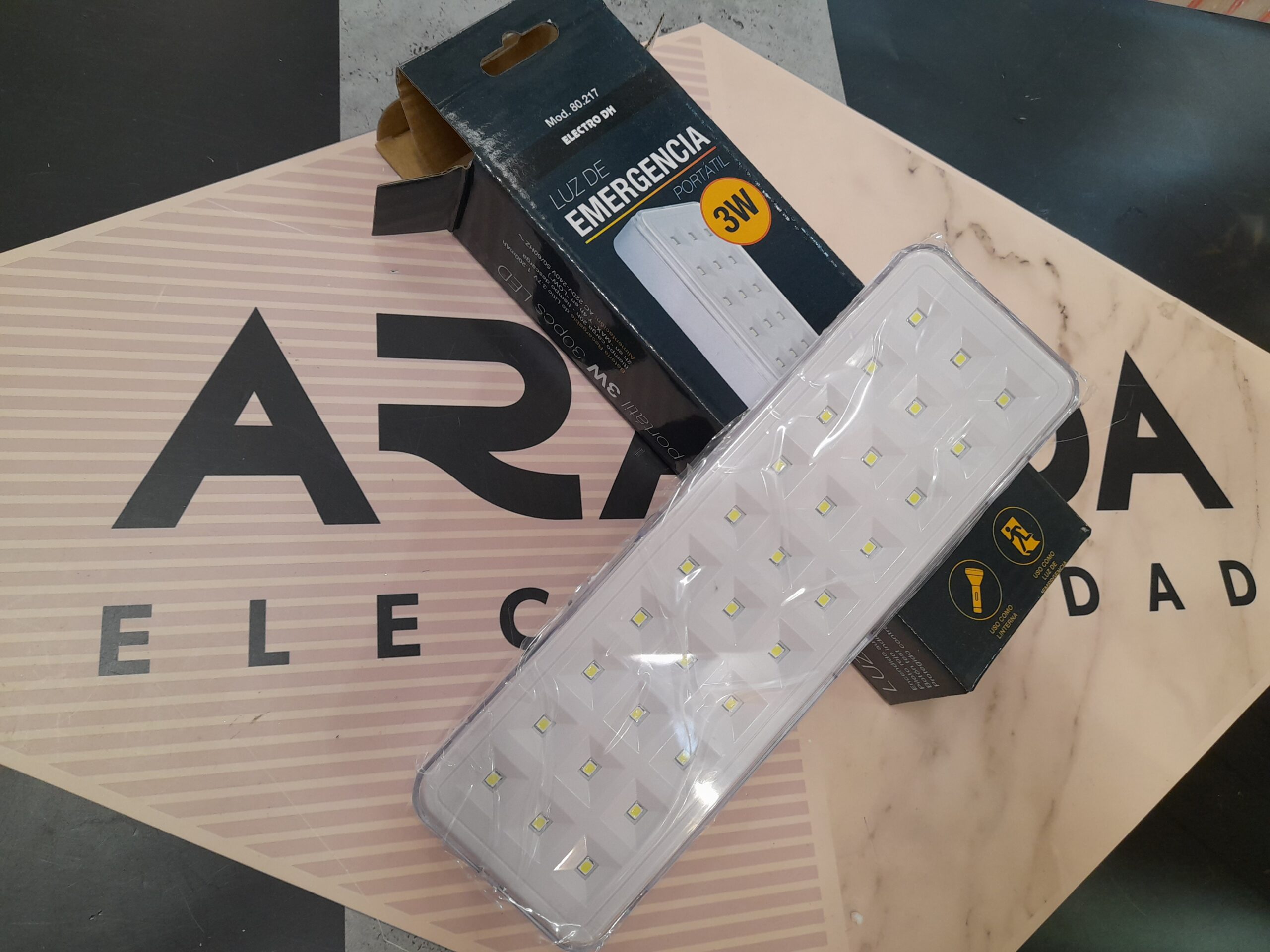 Lampara De Emergencia Luces Led Bateria Recargable 1200mah