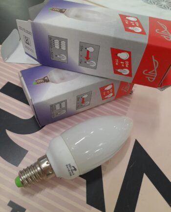 Bombilla bajo consumo vela opal en E14, 11w luz cálida 2700k, XA020/14 Ajp Iluminación